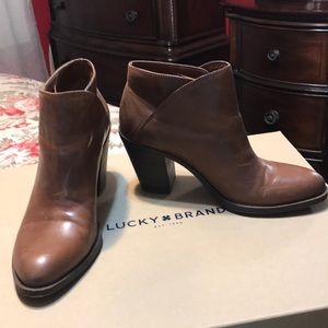 Lucky brand leather boots, size 6.5